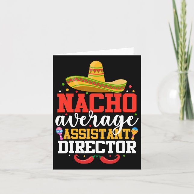 Nacho Average Istant Director Mexikansk Cinco De M Kort (Framsida)
