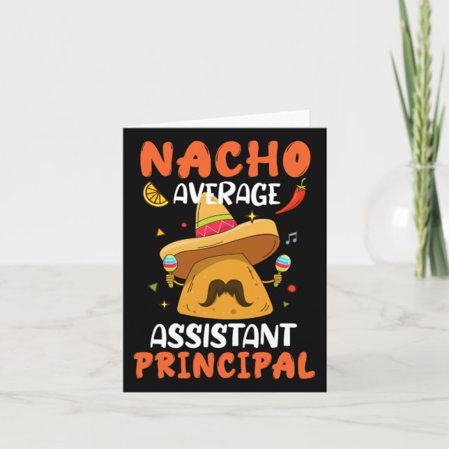 Nacho Average Istant Principal Mexican Cinco De Mo Kort (Framsida)