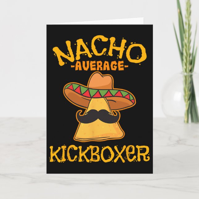 Nacho Average Kickboxer Cinco De Mayo Mexikansk Sp Kort (Framsida)
