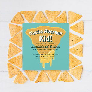Nacho Average Kid Birthday Inbjudningar