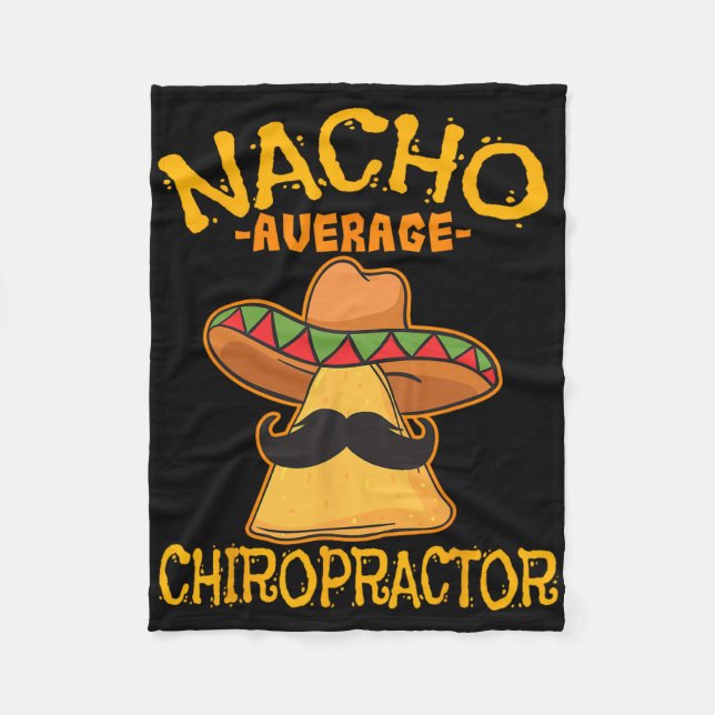Nacho Average Kiropraktor Mexikansk Cinco De Mayo  Fleecefilt (Framsidan)