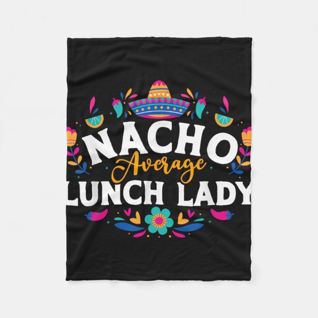 Nacho Average Lunch Dam Cinco De Mayo Matching Fa Fleecefilt (Framsidan)