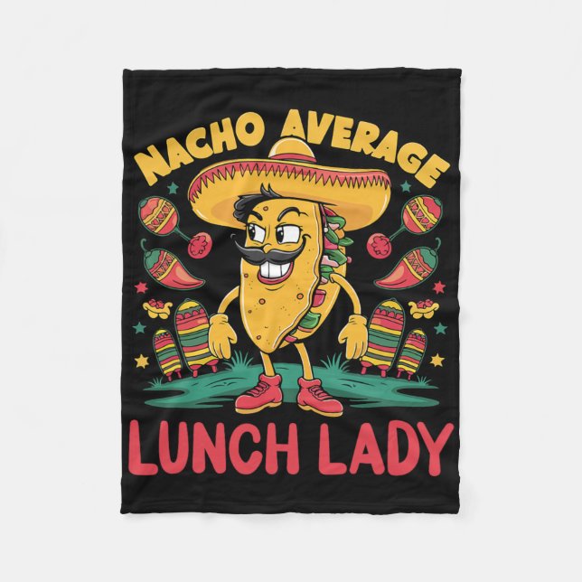 Nacho Average Lunch Dam Cinco De Mayo Mexican Roli Fleecefilt (Framsidan)