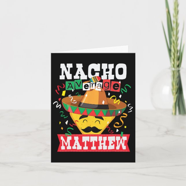 Nacho Average Matthew Funny Cinco De Mayo Matthew Kort (Framsida)