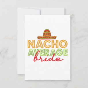 Nacho Average Mexican Bröllop Cinco De Mayo Tack Kort
