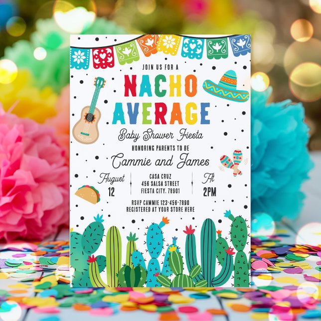 Nacho Average Mexican Fiesta Baby Shower Inbjudningar (Skapare uppladdad)