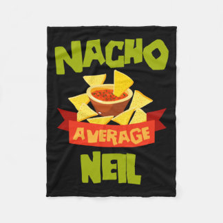 Nacho Average Neil Rolig Födelsedagspersonlig Fleecefilt