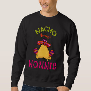 Nacho Average Nonnie Mexican Cinco De Mayo Grandma Lång Ärmad Tröja