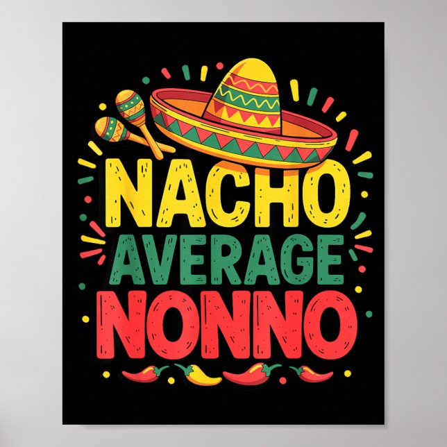 Nacho Average Nonno Cinco De Mayo Fars Dag Poster (Framsidan)