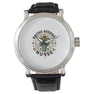 Nacho Average Nurse Cactus Fiesta Shirt Design_1 Armbandsur