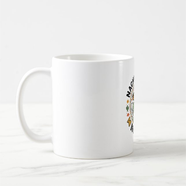 Nacho Average Nurse Cactus Fiesta Shirt Design_1 Kaffemugg (Vänster)