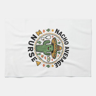 Nacho Average Nurse Cactus Fiesta Shirt Design_1 Kökshandduk