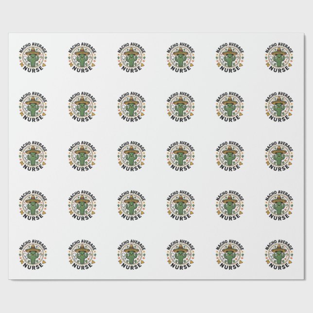Nacho Average Nurse Cactus Fiesta Shirt Design_1 Presentpapper (Platt)