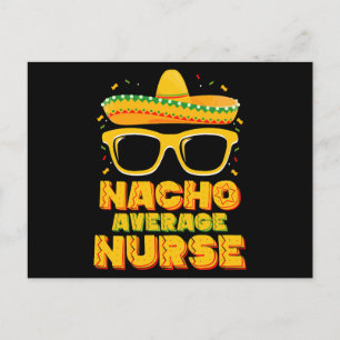 Nacho Average Nurse Cinco De Mayo Matching Family Vykort