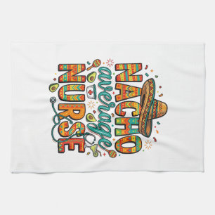 Nacho Average Nurse Fiesta Vector Shirt Design_1 Kökshandduk