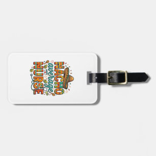 Nacho Average Nurse Fiesta Vector Skjorta Design_1 Bagagebricka