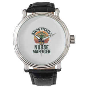 Nacho Average Nurse Manager Rolig Cactus Tröja_1 Armbandsur
