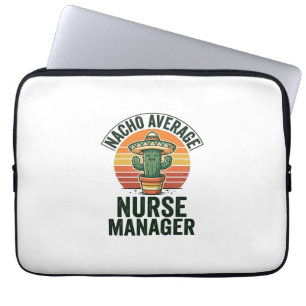 Nacho Average Nurse Manager Rolig Cactus Tröja_1 Laptop Fodral