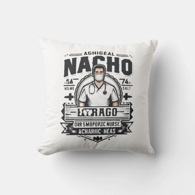Nacho Average Orthopedic Nurse Kudde (Framsida)