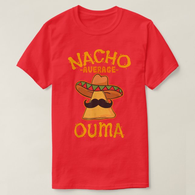 Nacho Average Ouma Meican Cinco De Mayo Grandma Fi T Shirt (Design framsida)