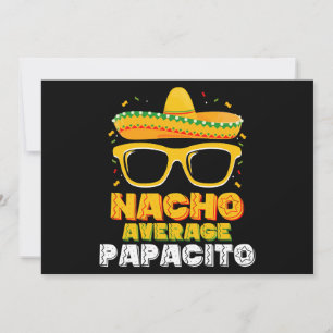 Nacho Average Papacito Pappa Family Cinco De Mayo Inbjudningar