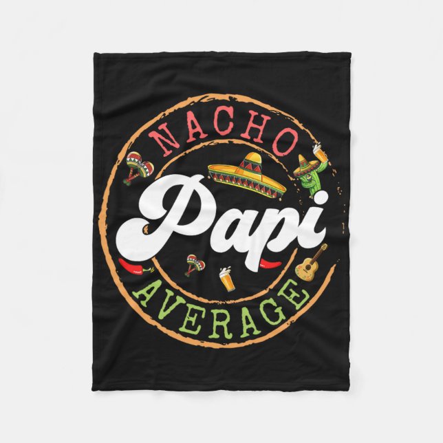 Nacho Average Papi Cactus Cinco De Mayo Matching F Fleecefilt (Framsidan)