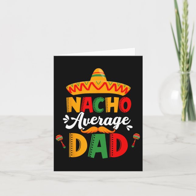 Nacho Average Pappa Cinco De Mayo Mexican Matching Kort (Framsida)