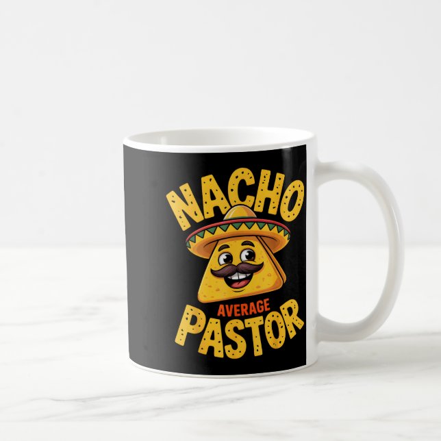 Nacho Average Pastor Funny Christian  Kaffemugg (Höger)