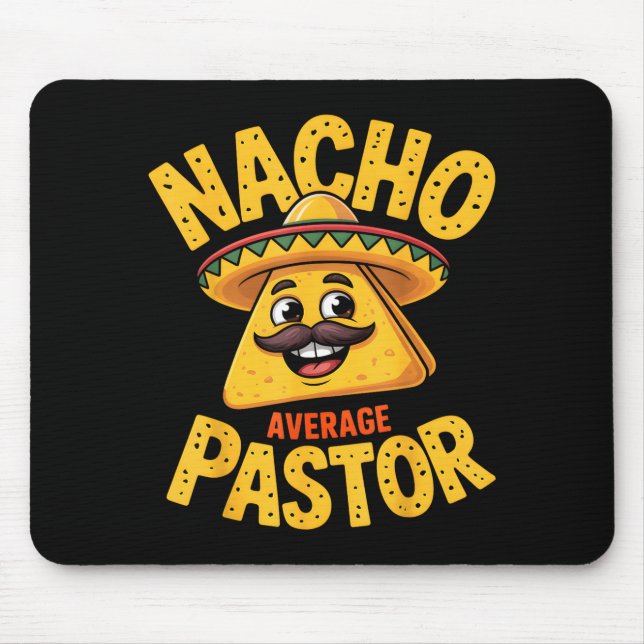 Nacho Average Pastor Funny Christian  Musmatta (Framsidan)