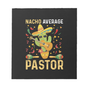 Nacho Average Pastor Religiösa Leader Cinco De May Anteckningsblock