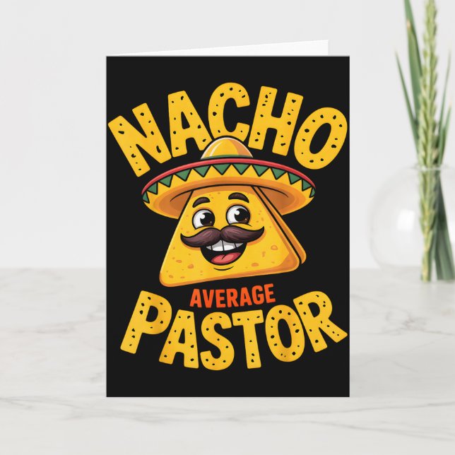 Nacho Average Pastor Rolig Kristna  Kort (Framsida)