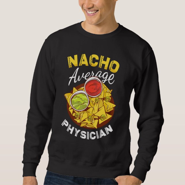 Nacho Average Physician Doktor Cinco de Morsa Lång Ärmad Tröja (Framsida)