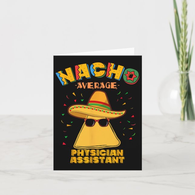 Nacho Average Physician Istant Cinco De Mayo Kort (Framsida)
