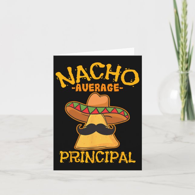 Nacho Average Principal Administrator Director Cin Kort (Framsida)