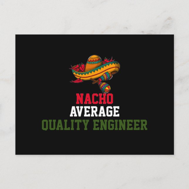 Nacho Average Quality Engineer  Vykort (Framsida)
