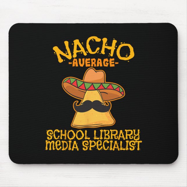 Nacho Average School Bibliotek Media Specialist Ci Musmatta (Framsidan)