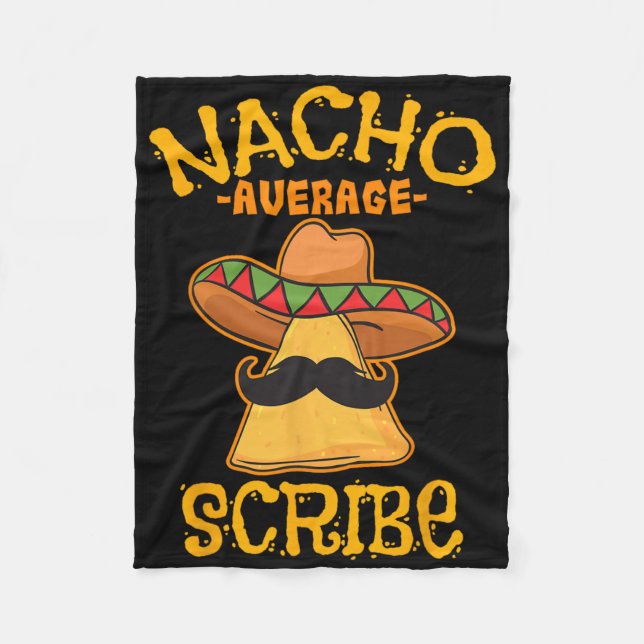 Nacho Average Scribe mexikansk Cinco De Mayo-fest  Fleecefilt (Framsidan)
