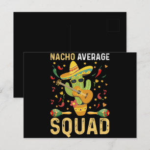 Nacho Average Squad Cinco De Mayo Mexikansk Fest Vykort