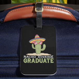 Nacho Average Student Cactus Studenten Mexican Bagagebricka