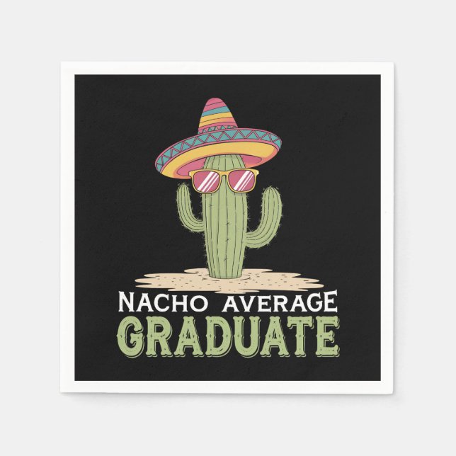 Nacho Average Student Cactus Studenten Mexican Pappersservett (Framsidan)