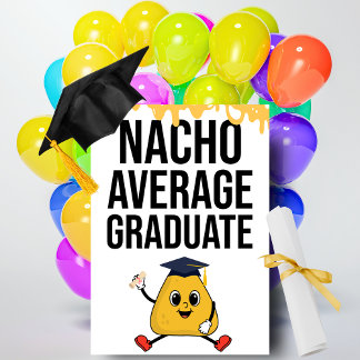 Nacho Average Student Funny Grattiss Kort