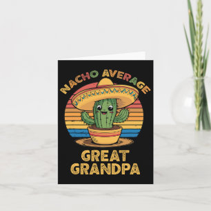 Nacho Average Underbar Grandpa Matching Mexican Ci Kort
