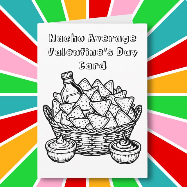 Nacho Average Valentine Day Kort (Skapare uppladdad)