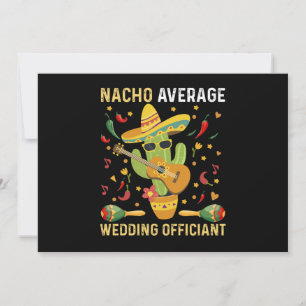 Nacho Average Wedding Officiant Mexikansk Fest Inbjudningar