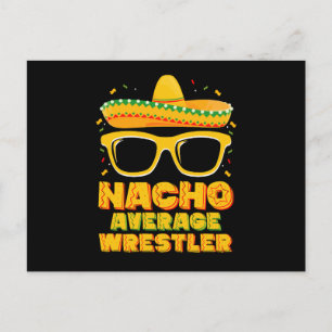 Nacho Average Wrestler Wrestling Cinco de Mayo Vykort