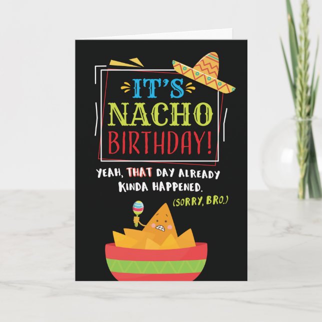 NACHO Birthday Car Kort (Framsida)