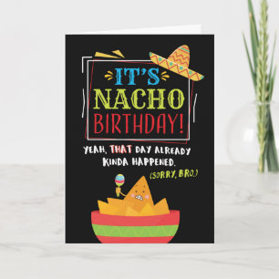 NACHO Birthday Car Kort