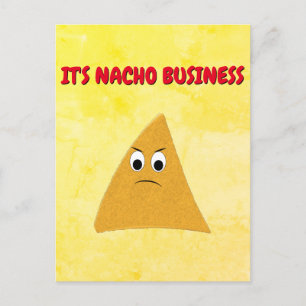 Nacho Business Funny Pun Vykort