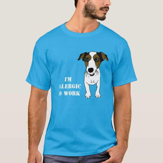Nacho den jackRussell terrieren T Shirt (Framsida)
