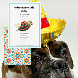 Nacho din genomsnittliga Hund Sombrero Taco-inbjud Inbjudningar